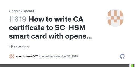 opensc smart card hsm|SmartCard.